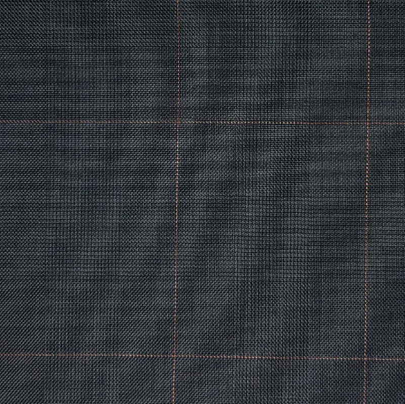 Men Blazers for Winter Carnival in Festive and Warm Styles​ Charcoal Black With Orange Windowpane