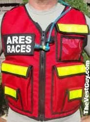 Plus Size Men's Cable - Knit Wool Vest in Navy for a Classic and Cozy Look Ares Races II Reflective Safety Vest