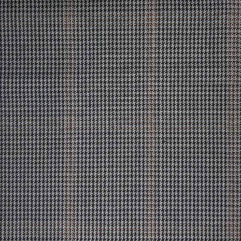 Men Blazers with Japanese - Inspired Prints for an Oriental Style​ Grey Houndstooth With Orange Windowpane