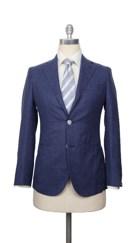 Men Blazers for Family Reunions in Coordinated and Stylish Styles​ Barba Napoli Blue Suit