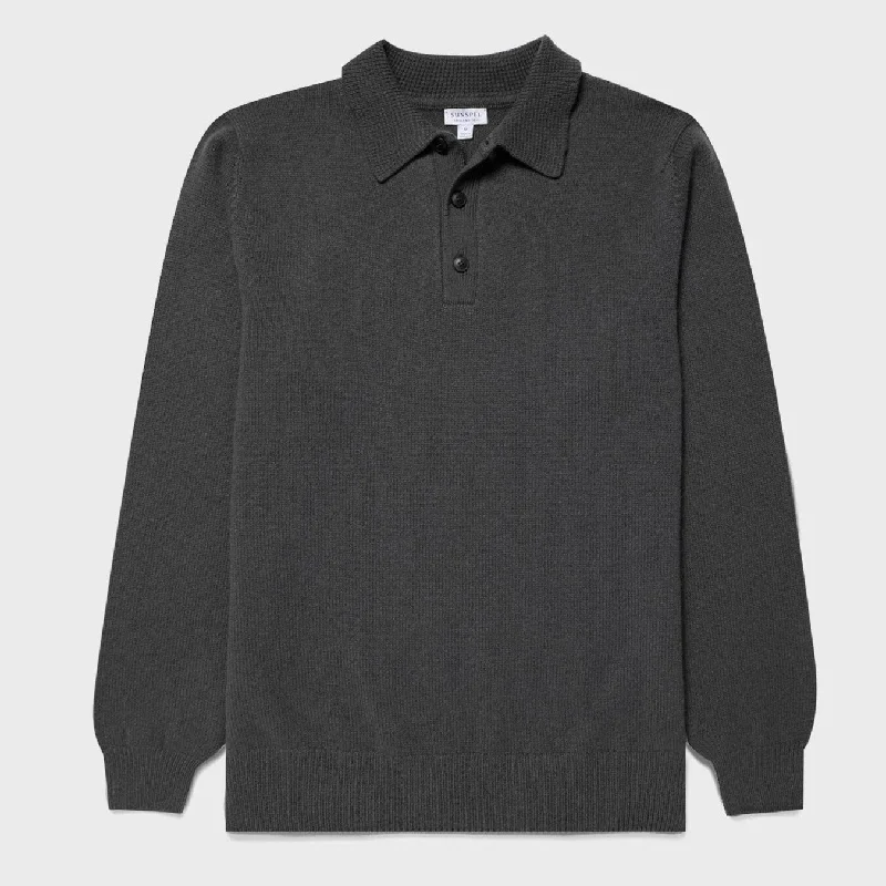 Men Blazers for Spring Weddings in Light - colored and Airy Fabrics​ Drill Green Lambswool Polo Sweater