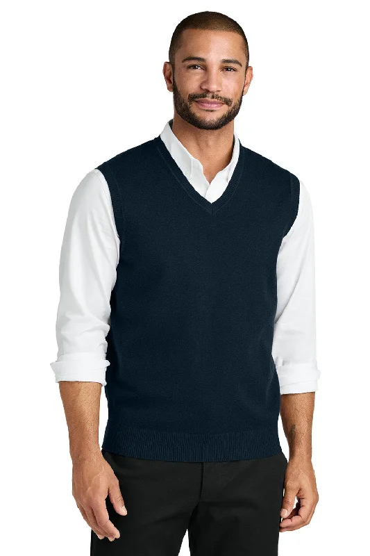 Men's Jersey Vest in Neon Yellow for a High - Visibility Sports Look Port Authority Mens Easy Care V-Neck Sweater Vest - River Navy Blue Men's Jersey Vest in Neon Yellow for a High - Visibility Sports Look Port Authority Mens Easy Care V-Neck Sweater Vest - River Navy Blue