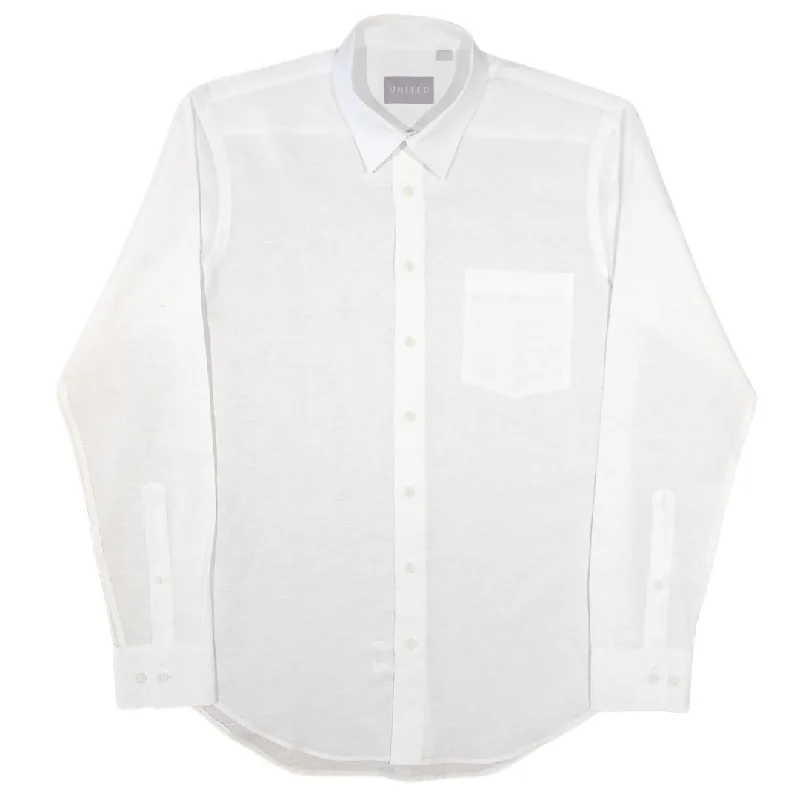 Men Blazers for Hunting Expeditions in Camouflage and Durable Fabrics​ White Cotton Linen Shirt