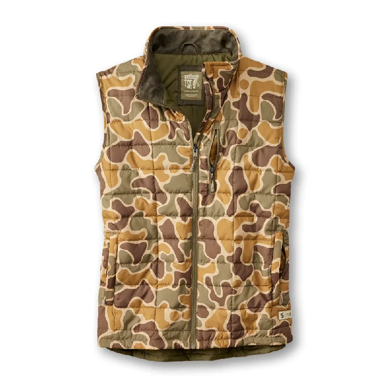 Men's Leather Vest with Studs in Brown for a Rock - n - Roll Style TSG Midszn Vest