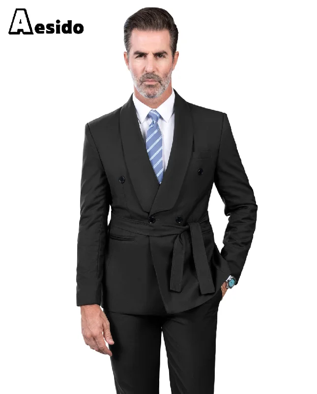  2 Piece Fashionable Casual Men's Suit (Blazer+Pants)