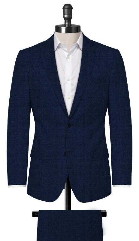 Velvet Men Blazers in Rich Colors​ Oxford Blue Suit