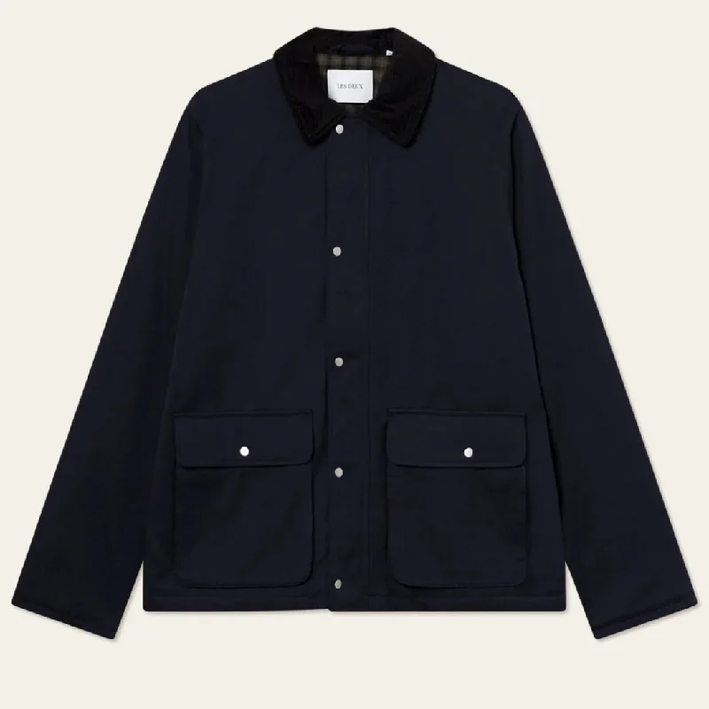 Men Blazers with Geometric Patterns for a Modern Edge​ Dark Navy Montana Jacket 3.0