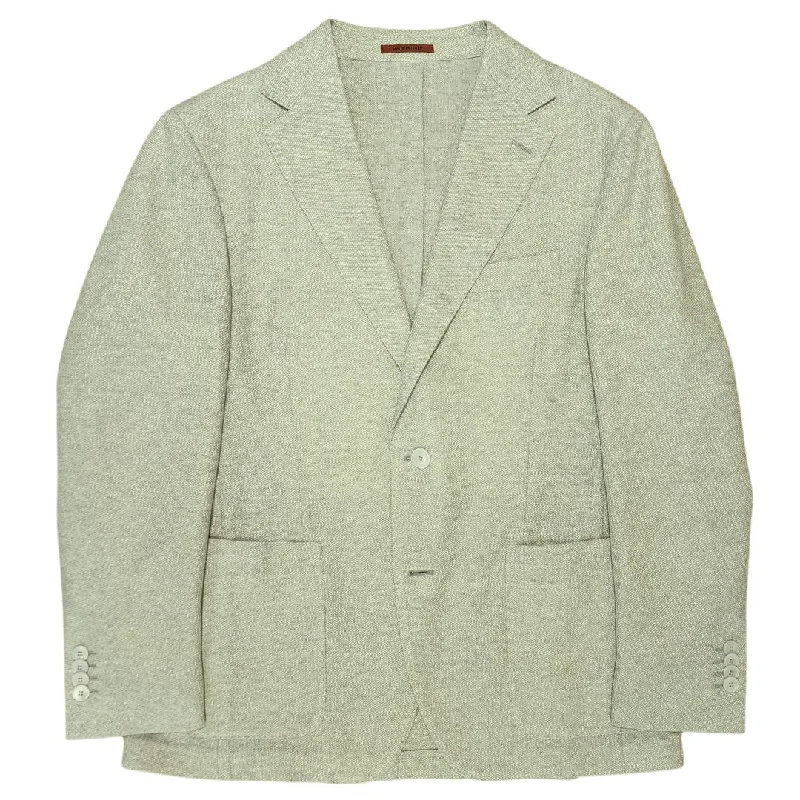 Men Blazers with Christmas - Themed Prints for Holiday Parties​ Sage Linen Aria Sport Jacket