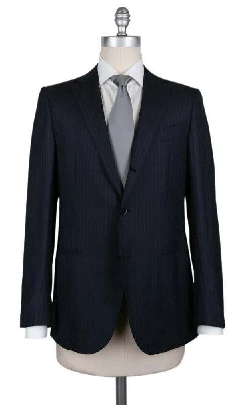 Men Blazers for Weekend Getaways in Casual and Versatile Styles​ Borrelli Midnight Navy Blue Suit