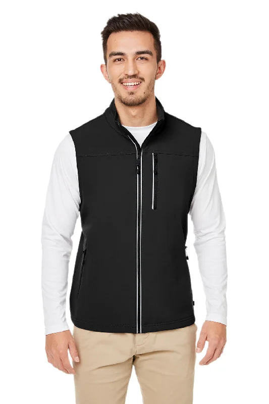 Men's Leather Vest with Studs in Brown for a Rock - n - Roll Style Nautica Mens Wavestorm Wind & Water Resistant Full Zip Vest - Black