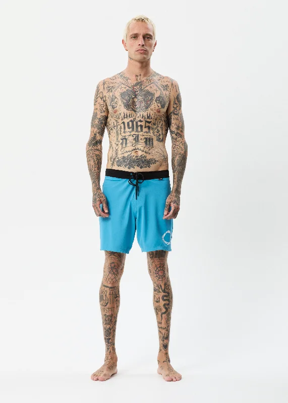 Men's zip - pocket casual canvas pants for added functionality AFENDS Mens Vortex - Fixed Waist Boardshorts - Dark Teal
