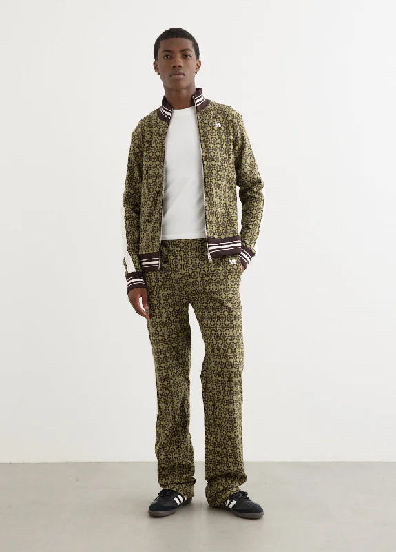 Men's plaid pattern casual wool pants for a preppy winter style Power Track Pants