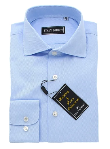 Men's Retro - Style Hawaiian Print Casual Shirts in Bold Patterns for a Tropical Vacation Light Blue Classic Fit Dress Shirt