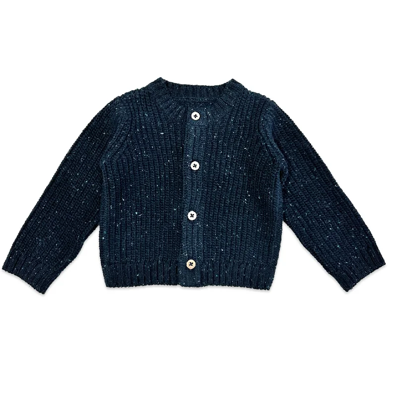 Classic Chunky Knit Button Sweater Cardigan (Organic Cotton)