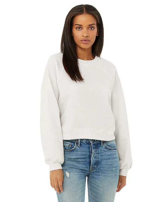 B7505 - Bella + Canvas FWD Fashion Ladies Raglan Pullover Fleece | Vintage White