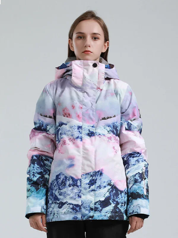 Women's Snow Mountain Classic Versatile Removable Hood Snow Jacket